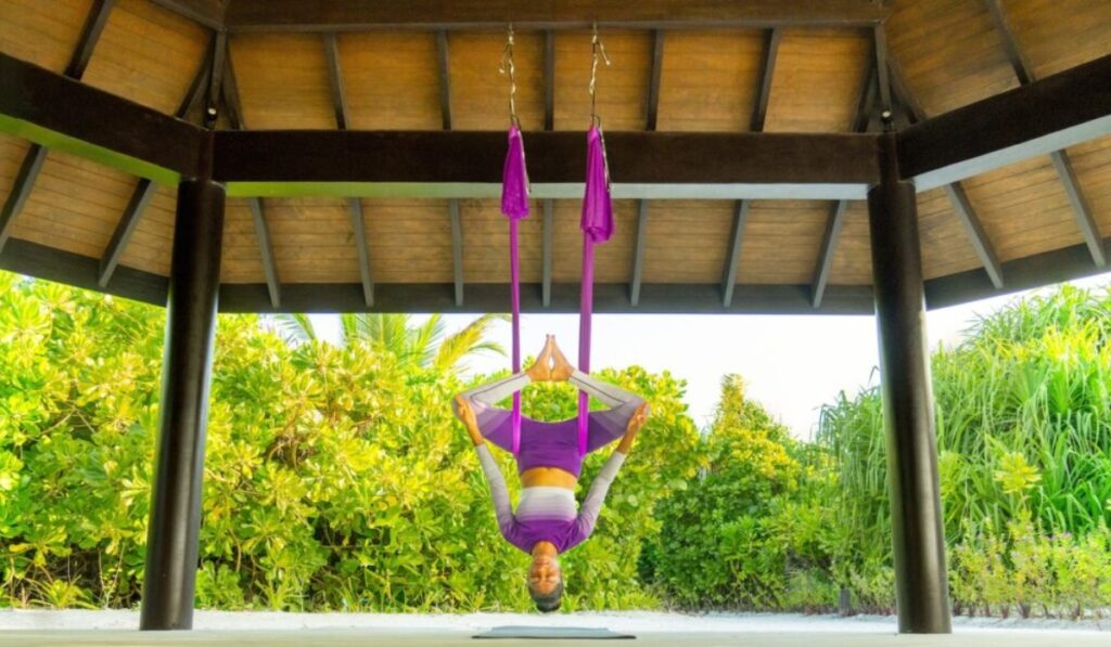 Aerial Yoga at Jawakara Islands